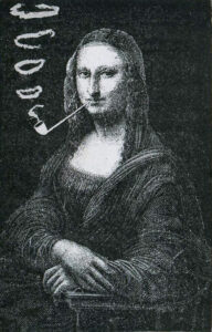 Mona Lisa fumant la pipe