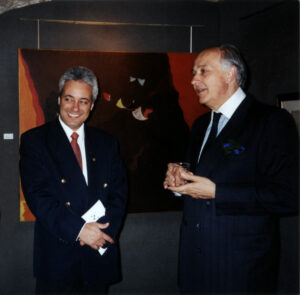 Andréi Nakov et l'ambassadeur de Bulgarie